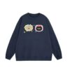 Cute Pet Doodle Print Crewneck Sweatshirt