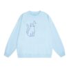 Minimalist Cat Design Crewneck Sweatshirt